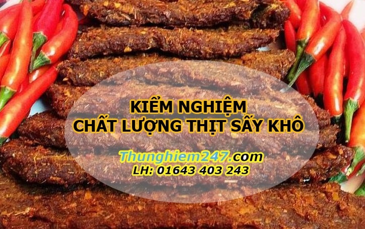 kiểm nghiệm chất lượng thịt sấy khô